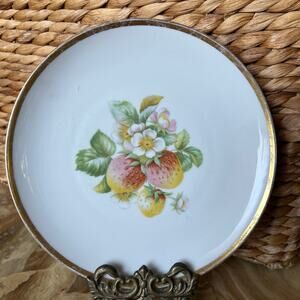 Strawberry Bavaria Hand-painted Plate